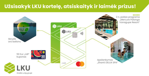 LKU mokėjimo kortelių žaidimas: daugiau galimybių kasdien